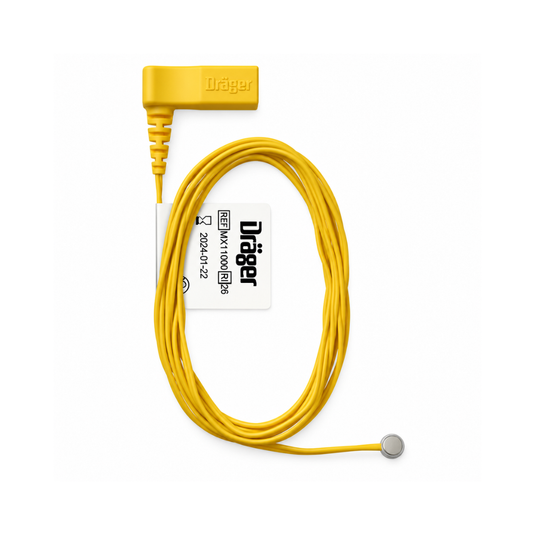 Sonda De Temperatura Cutánea Thermotrace, Desechable, Amarilla, Central, con 5 piezas marca Drager