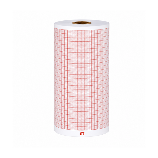 Rollo graficado en rojo . Medidas: 9.0cm*28m. P80 54817 marca NT