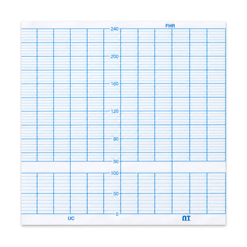 Cargue la imagen en el visor de la galería, Papel graficado en azul. Medidas: 11.2cm*12cm Doblado en Z de 150 hojas. Para BIONICS BFM800. marca NT
