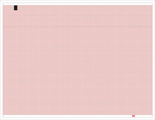 Papel térmico para electrocardiógrafo de 21 CM X 30 CM – Catálogo: NT 2921012