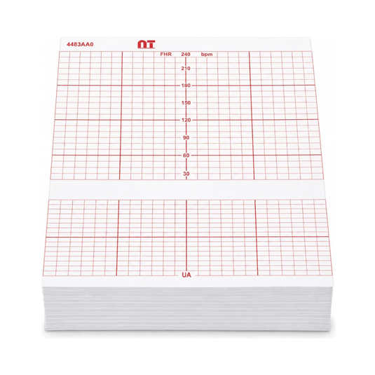 Papel graficado en rojo. Medidas: 14.cm*12cm Doblado en Z de 150 hojas. marca NT