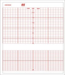 Papel térmico para tococardiógrafo de 14 CM X 12 CM – Catálogo: NT 4483AAOZ