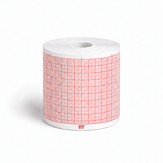 Rollo graficado en rojo. Medidas: 5cm *30 m. SG101 marca NT