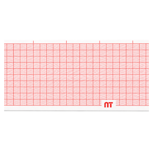 Rollo graficado en rojo. Medidas: 5.7cm*25m. Para BTL 08SD/S1/S3. marca NT
