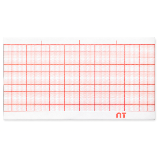 Rollo graficado en rojo. Medidas: 6cm*30m. Para ECG Cardioline Delta-1. marca NT