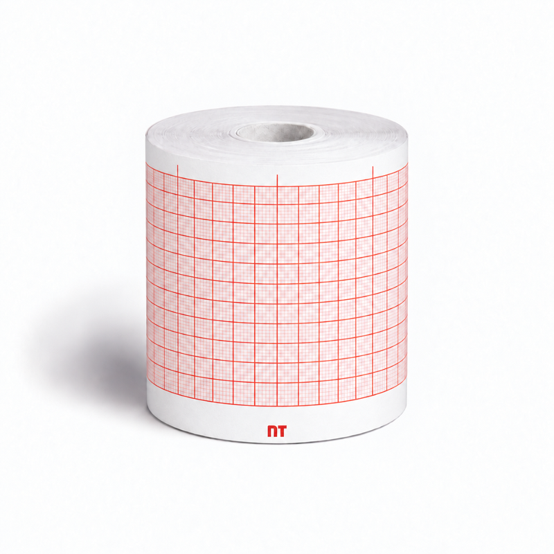 Cargue la imagen en el visor de la galería, Rollo graficado en rojo. Medidas: 6cm*30m. Para ECG Cardioline Delta-1. marca NT
