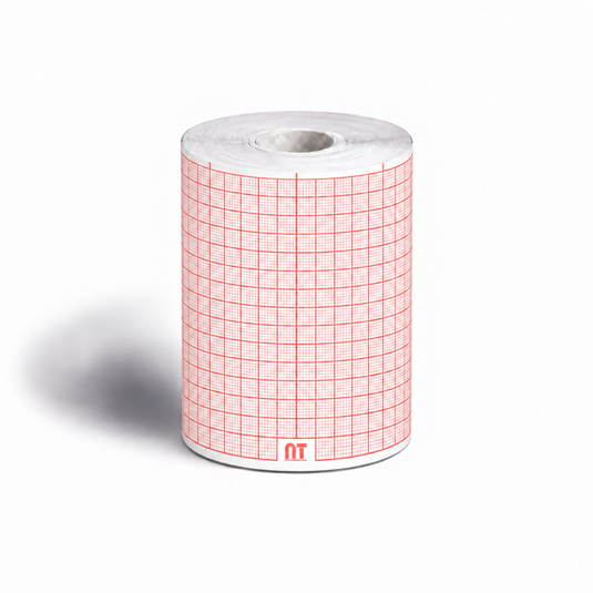 Rollo graficado en rojo. Medidas: 5.5 cm * 30m Hellige EK41 marca NT
