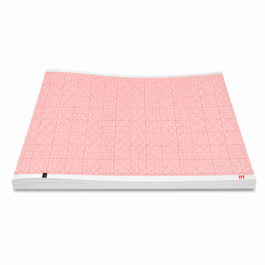 Papel graficado en rojo. Medidas: 21.5cm*28cm Doblado en Z de 200 hojas. Phillips Prueba de Esfuerzo marca NT