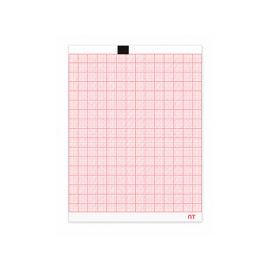 Papel graficado en rojo. Medidas: 9cm*7.5cm Doblado en Z de 400 hojas. P-80 marca NT