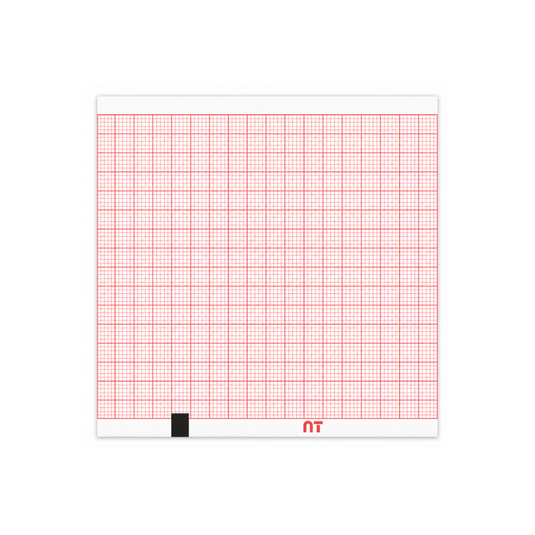 Papel graficado en rojo. Medidas: 9cm*9cm Doblado en Z de 360 hojas. MAC 500 marca NT
