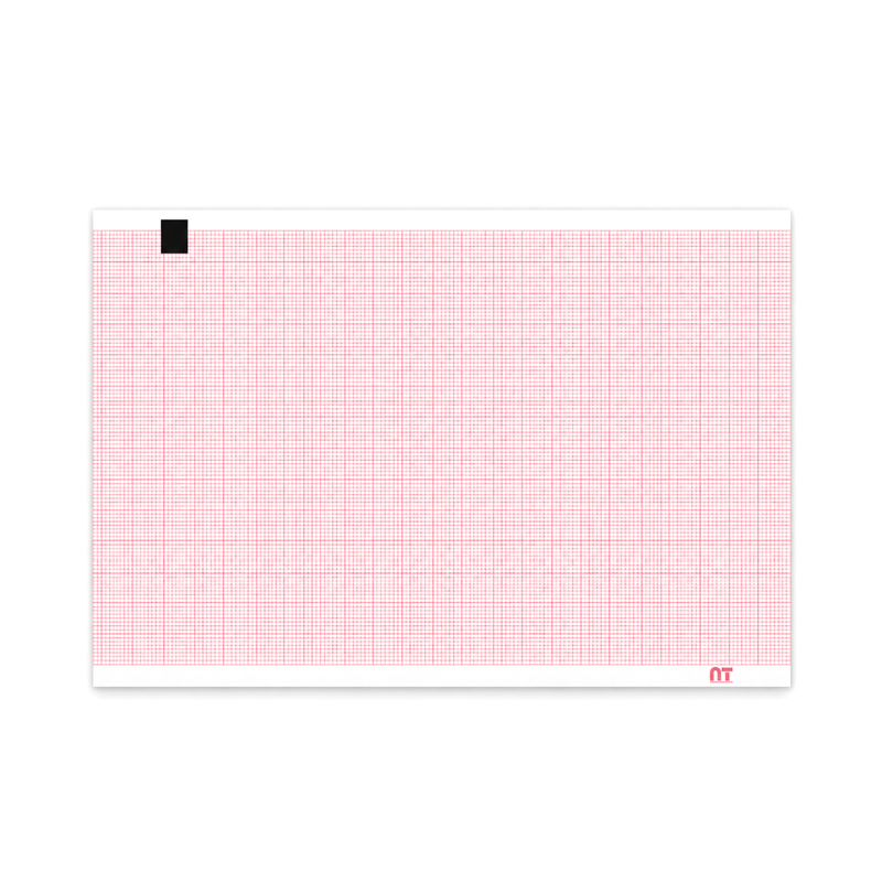 Cargue la imagen en el visor de la galería, Papel graficado en rojo. Medidas: 10cm*15cm Doblado en Z de 180 hojas.Cardioline ECG100+ marca NT
