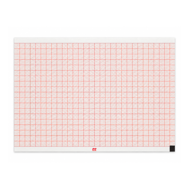 Cargue la imagen en el visor de la galería, Papel graficado en rojo. Medidas: 11cm*14cm Doblado en Z de 100 hojas. Para NIHON KOHDEN FQW110-2-140. marca NT
