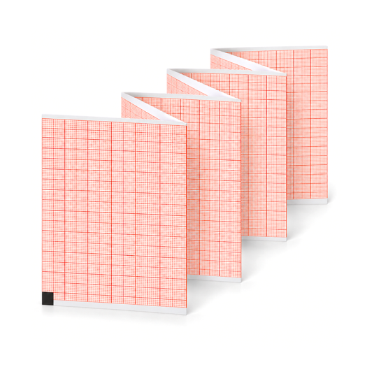 Papel graficado en rojo. Medidas 11.2cm*10cm Doblado en Z de 100 hojas. para ZGN60 marca NT