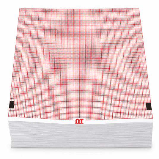 Papel graficado en rojo. Medidas: 11.2 *9 cm Doblado en Z de 300 hojas KENZ302 marca NT