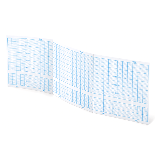 Papel graficado en azul. Medidas: 11.2cm*12cm Doblado en Z de 150 hojas. Para BIONICS BFM800. marca NT