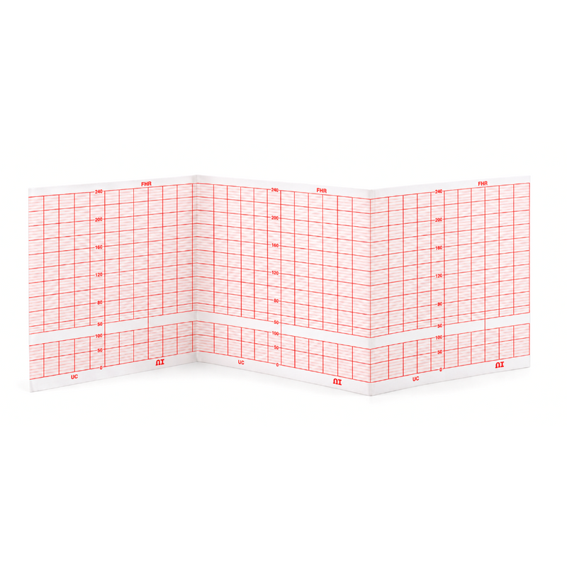 Cargue la imagen en el visor de la galería, Papel graficado en rojo. Medidas: 12cm *12cm Doblado en Z de 150 hojas IFM500 marca NT

