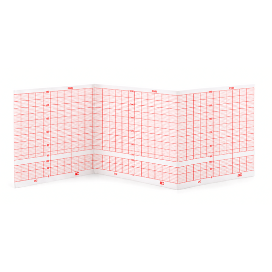 Papel graficado en rojo. Medidas: 12cm *12cm Doblado en Z de 150 hojas IFM500 marca NT