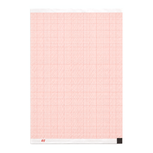 Papel graficado en rojo. Medidas 21cm*14cm*20mts. para ZGN90 marca NT