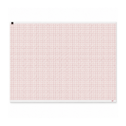 Papel graficado en rojo. Medidas: 21cm*28cm Doblado en Z de 215 hojas. Para Schiller 2.157017/AT2. marca NT