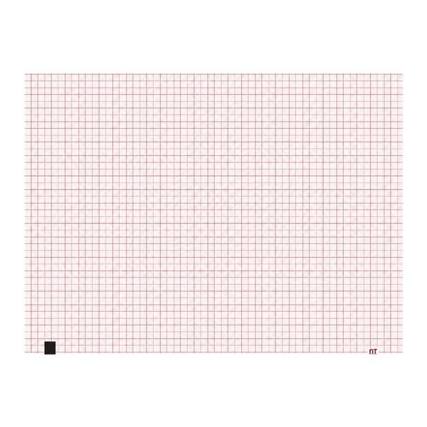 Papel graficado en rojo. Medidas: 21cm*29.5cm Doblado en Z de 150 hojas. Para Marquette MAC1200. marca NT