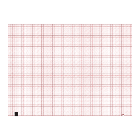 Papel graficado en rojo. Medidas: 21cm*29.5cm Doblado en Z de 150 hojas. Para Marquette MAC1200. marca NT