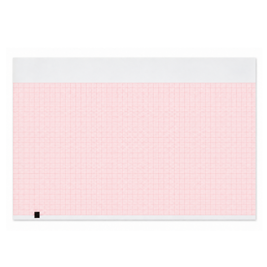 Papel graficado en rojo. Medidas: 21cm*28cm Doblado en Z de 250 hojas. Mortara ELI380 marca NT