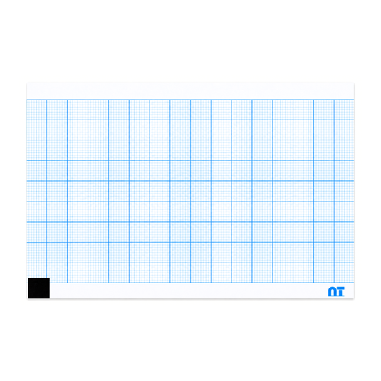 Rollo graficado en azul. Medidas: 12cm*20m. Para Cardiette AR1200. marca NT