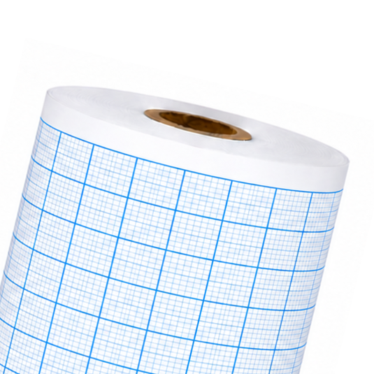 Rollo graficado en azul. Medidas: 12cm*20m. Para Cardiette AR1200. marca NT