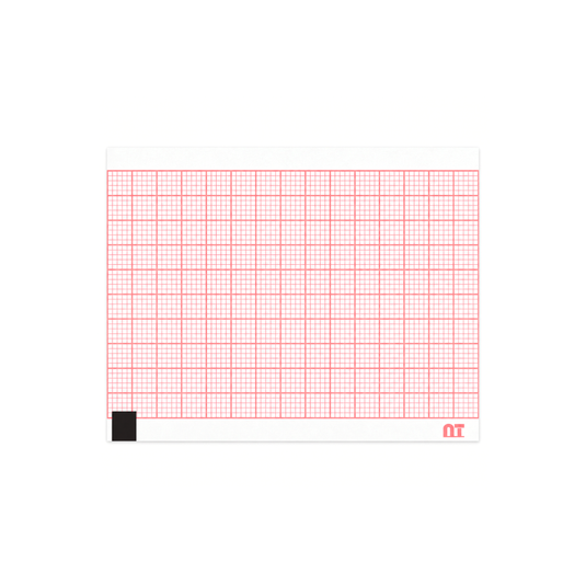 Papel graficado en rojo. Medidas: 5.95cm*7.5cm Doblado en Z de 200 hojas. Cardiette AR600marca NT