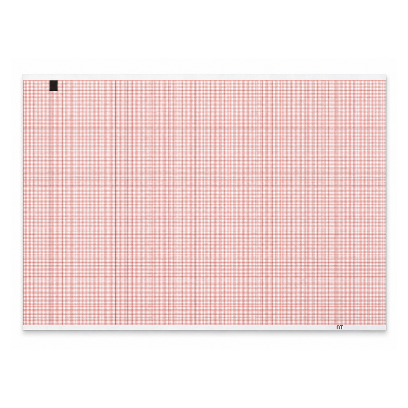 Cargue la imagen en el visor de la galería, Papel graficado en rojo. Medidas: 21.5cm*28cm Doblado en Z de 200 hojas. Cardioline marca NT
