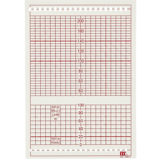 Papel graficado en rojo. Medidas: 15.1cm*10cm Doblado en Z de 200 hojas.Phillips marca NT