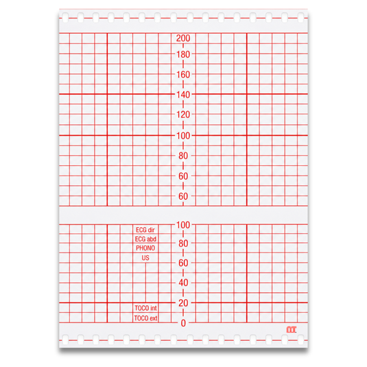 Papel graficado en rojo. Medidas: 15.1cm*10cm Doblado en Z de 200 hojas.Phillips marca NT