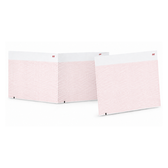 Papel graficado en rojo. Medidas: 21.cm*30cm Doblado en Z el 300 hojas. 910002651 marca NT