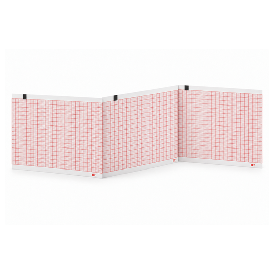 Papel graficado en rojo. Medidas: 11.4cm*15cm Doblado en Z de 100 hojas. SCHILLER FT-1 marca NT