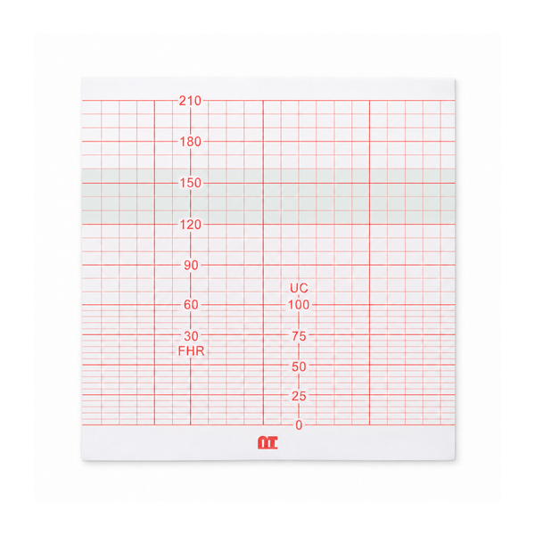 Papel graficado en rojo. Medidas: 11.1cm*10cm Doblado en Z de 160 hojas. 54859 marca NT