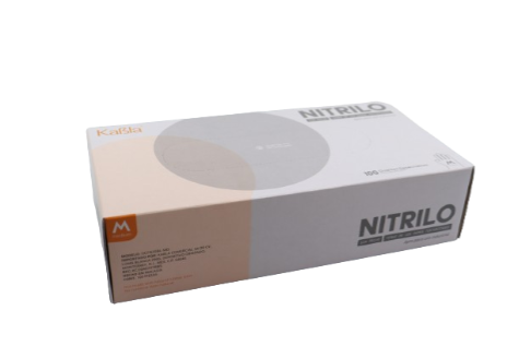 OCFN35BL-XL Guante de Nitrilo libre de polvo para examen, tamaño extra-grande, color azul - Corrugado de 10 cajas con 100 piezas