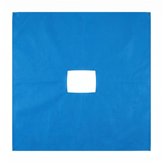 Campo De Uso Quirúrgico Hendido Con Adhesivo De 50 Cm X 70 Cm SMS35g Azul 1 Pieza Marca PROVEMEDIC