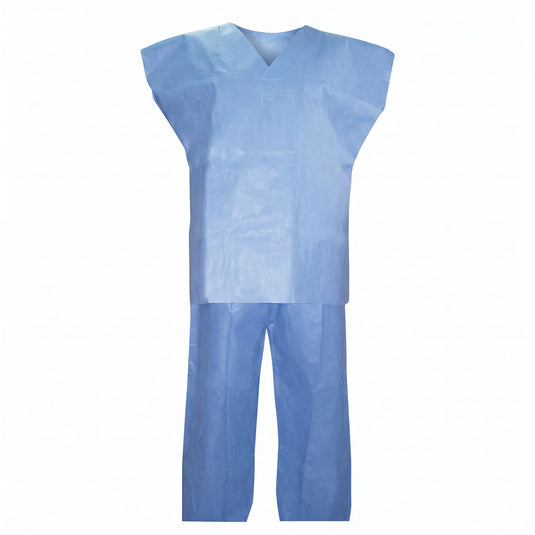 Uniforme Quirúrgico Pantalón Talla Extra Grande SMS35g Azul No Estéril 1 Pieza Marca PROVEMEDIC