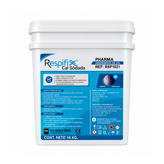 Cal Sodada con Indicador De Color, Con 16 Kilos marca Respifix