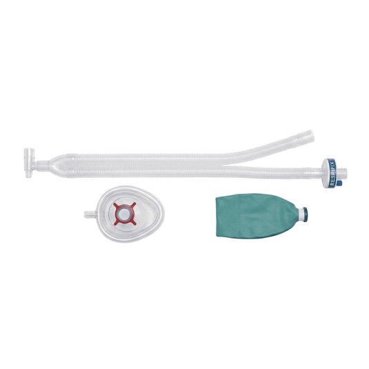 Circuito Corrugado De Anestesia Para Adulto De 1.5M, Con Conector, Filtro Hmef, Bolsa Reservorio De 3 Litros, Mascarilla De Anestesia #5 - Marca Respifix