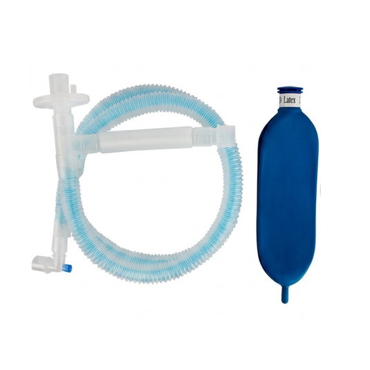 Circuito Corrugado De Anestesia Pediátrico De 1.5M, Con Conector, Filtro Hmef Y Bolsa Reservorio De 1 Litro. - Marca Respifix