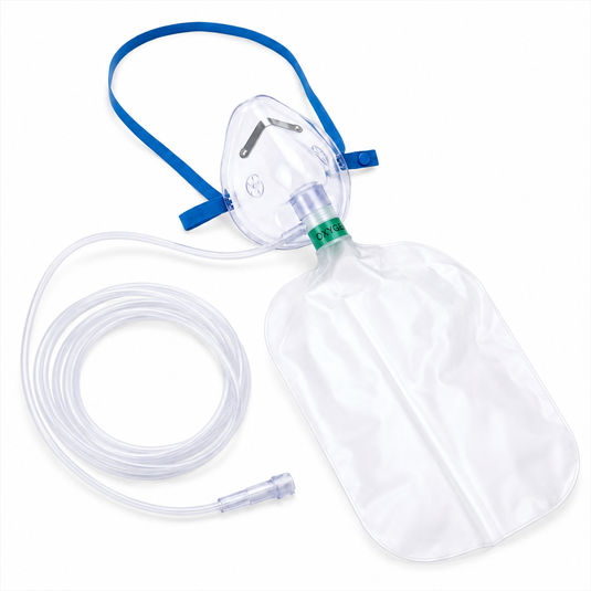 Mascarilla Para Oxigeno Adulto Con Bolsa Reservorio, De Alta Concentración Válvula Y Tubería De 2.1M / 7' marca Respifix