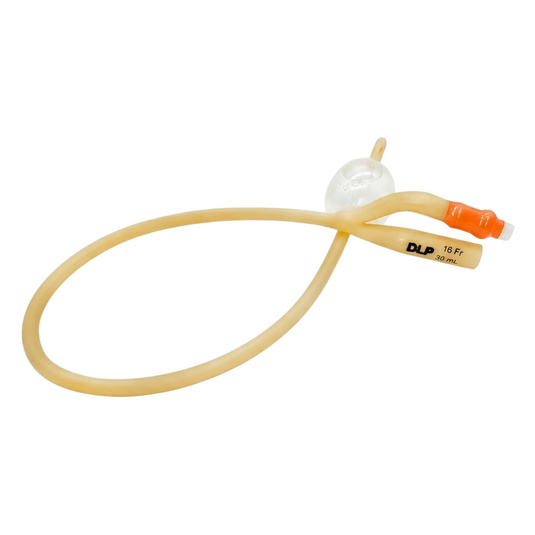 Sonda Foley estéril y desechable de 30ml calibre 16 Fr (2 Vías) con 20 piezas marca DLP