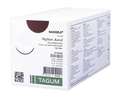 Sutura Glicosorb® Ácido Poliglicólico (Sintética, Absorbible, Trenzada, Color Violeta), Calibre: 2-0, Longitud: 70 Cm, Aguja: 1/2 Círculo, Redonda (Ahusada), 35 Mm. Caja con 12 Sobres