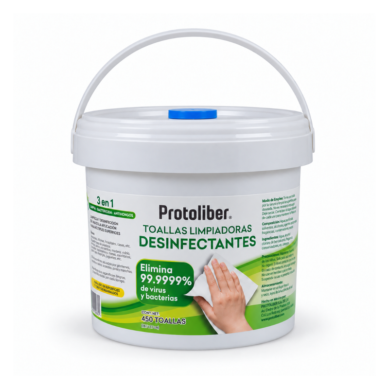 Cargue la imagen en el visor de la galería, Dispensador con 450 Toallas Sanitizantes marca Protoliber
