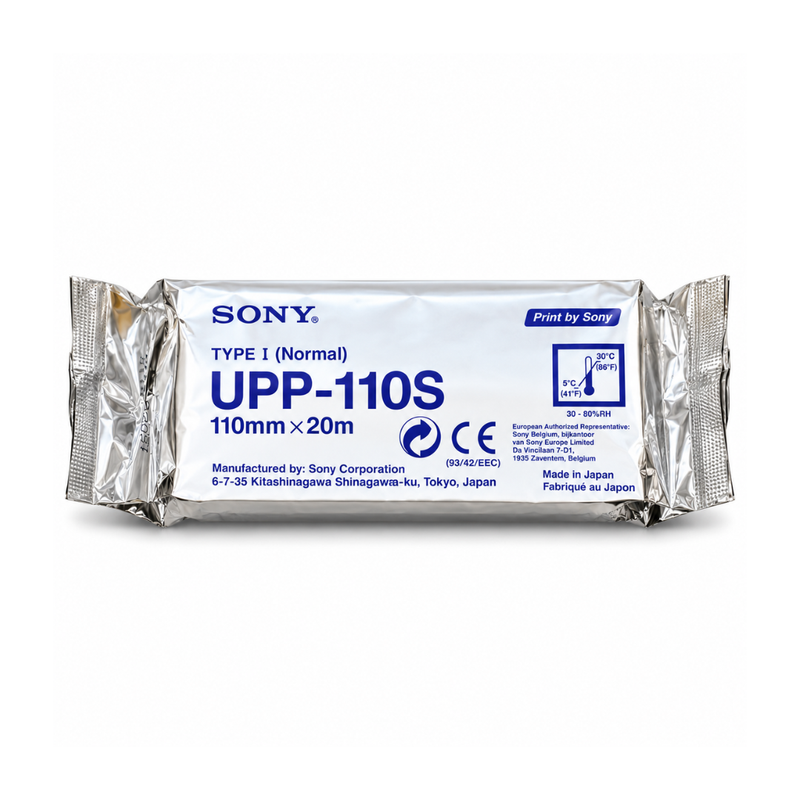 Cargue la imagen en el visor de la galería, Térmico blanco y negro Tipo I (Mate) De 110Mm X20M marca Sony
