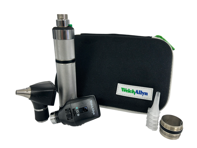 Estuche De Diagnostico Recargable Halogeno 3.5V Oftalmo Coaxial Y Convertidor Bateria C