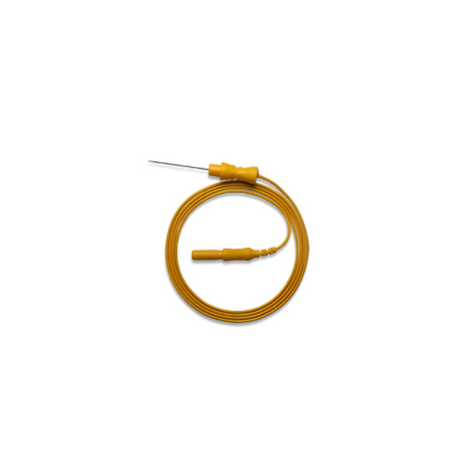 Aguja Monopolar Desechable Con Cable 25Mm 26G Amarillo