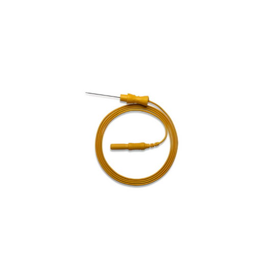 Aguja Monopolar Desechable Con Cable 25Mm 26G Amarillo