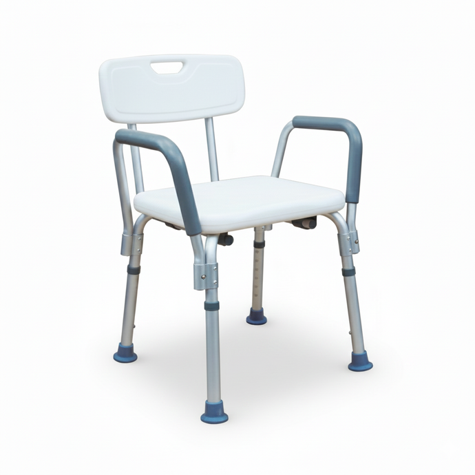 Banco De Ducha Con Descansa Brazo Y Respaldo Alumalt. Ajust. marca EKO MOBILITY